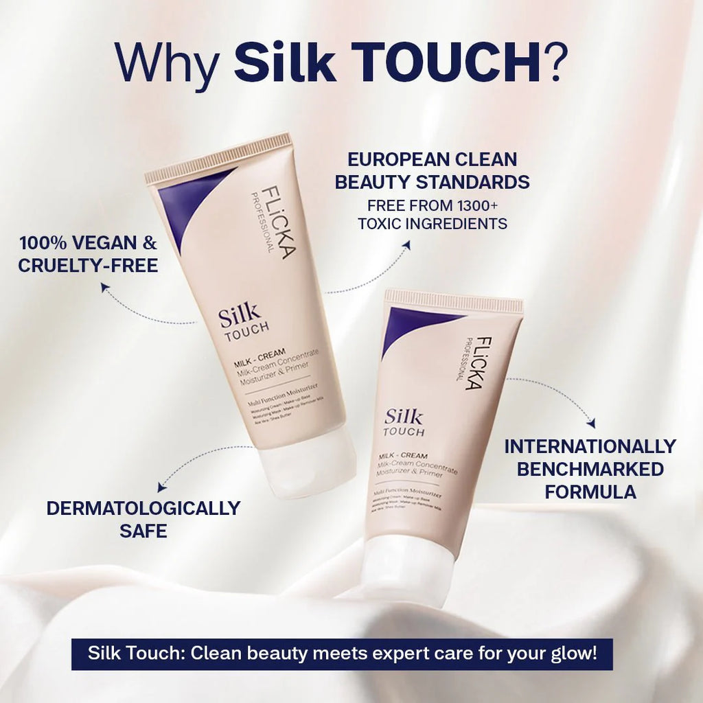 Flicka Silk Touch 3-in-1 Primer Moisturizer with SPF | Pore Blurring |